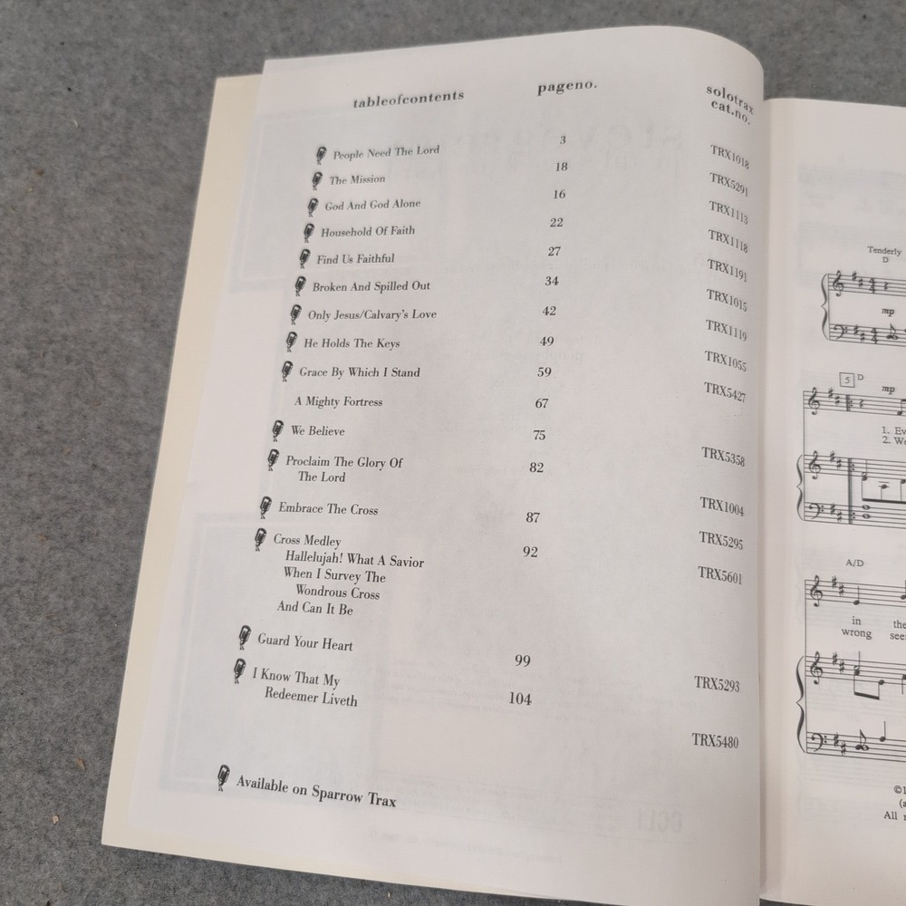 Steve Green People Need the Lord Sheet Music Songbook Keyboard Medium Voice 7008 - Picture 3 of 3